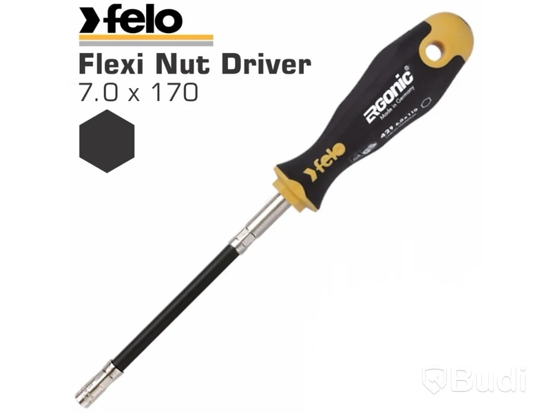 6 st. Mutterförare, Ergonic Felo Flexi 429, 7.0 x 170, Totalt ord. pris inkl. moms: ca 1800 kr