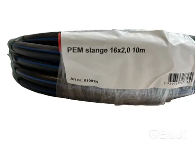 5 st. Pem slang 16x2 10m, Totalt ord. pris inkl. moms: ca 1000 kr