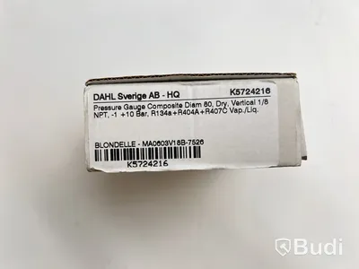 2 st. Manometer Pressure Gauge composite diam 80 dry, Blondelle, Totalt ord. pris inkl. moms: ca 1000 kr