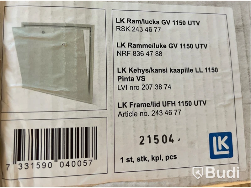 LK Ramlucka GV 1150 UTV, Ord. pris inkl. moms: ca 1400 kr