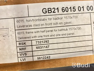 Halvfrontstativ 6015 Gustavsberg vit,