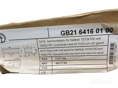 Halvfrontstativ 6416 Gustavsberg vit, Ord. pris inkl. moms: ca 3000 kr