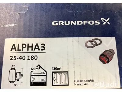 Cirkulationspump, Grundfos Alpha3 25-40 180