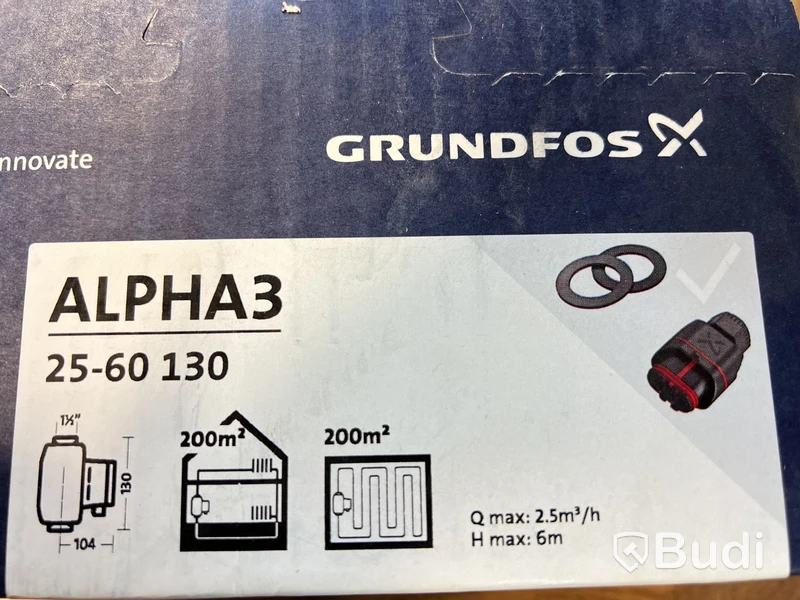 Cirkulationspump, Grundfos Alpha3 25-60 130