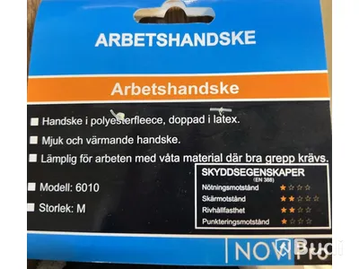 16 st. Arbetshandskar, Novipro 6010 stl. M