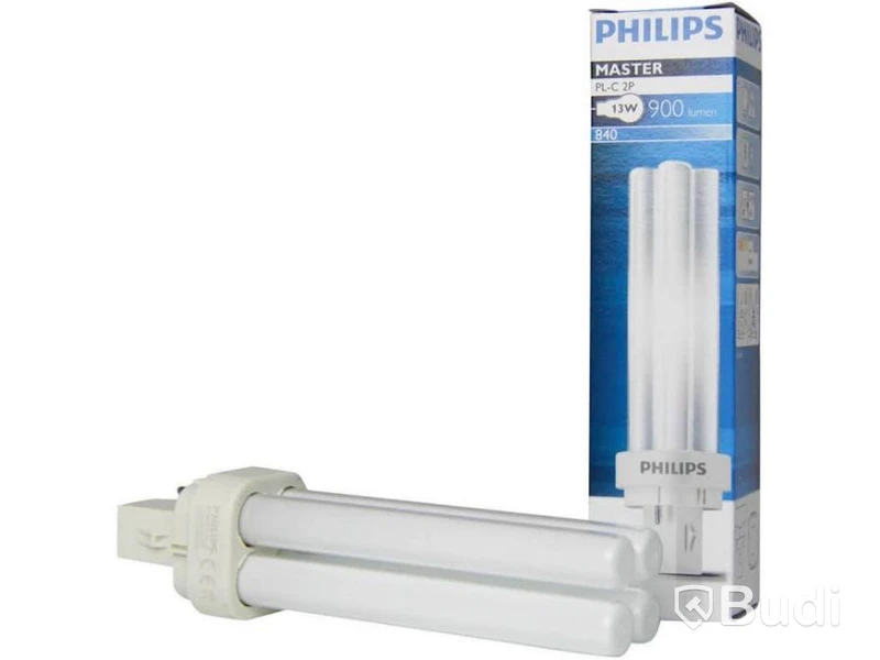 19 st. glödlampor Philips MASTER PL-C 2P, 13W, Varm Vit, Totalt ord. pris inkl. moms: ca 1000 kr.