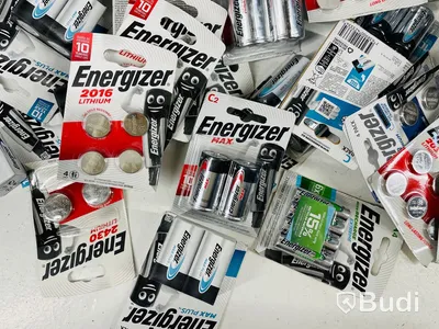 Parti med batterier Energizer Totalt pris inkl. moms ca: 3000 kr