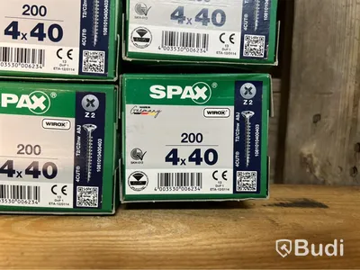 Parti med träskruv Spax, 4x40mm TFX, FZB ETA-12/0114