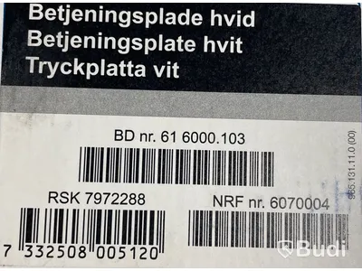 3st NY Tryckplatta till WC, Alterna Nordica, Vit, Totalt värde ca. 1800kr