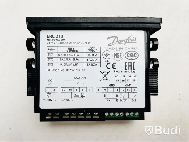 2st NYA termostater till frys ERC 213 - DANFOSS, art. Nr: 080G3294, Totalt värde ca: 3000kr