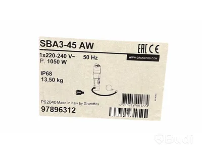 1st NY Dränkbar pump, Grundfors SBA 3-45 AW, Värde ca: 9800kr
