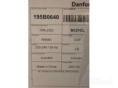 1st NY Kompressor, Danfoss SC21CL 104L2322, ord pris ink moms ca: 3000kr
