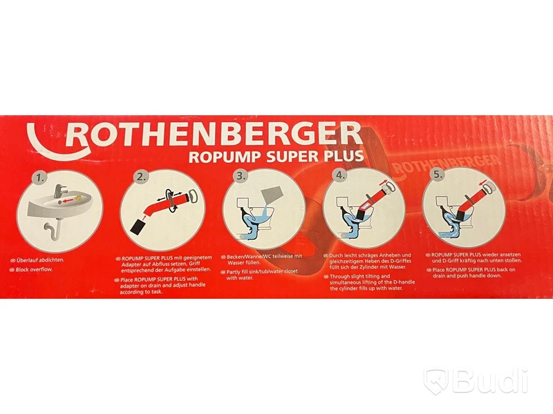 1 st. renspump, Rothenberger 072070X, ord. pris ink. moms ca: 1700 kr