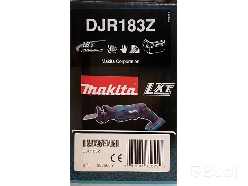 1 st. tigersåg, Makita DJR183Z, ord. pris ink. moms ca:  2000 kr