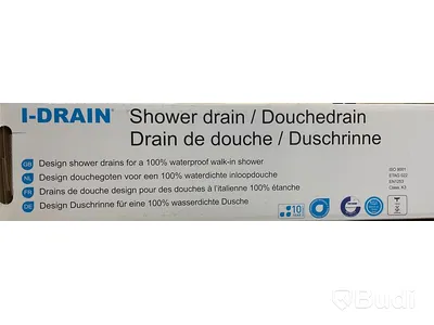 3 st. duschavlopp, I-Drain, 1 st NY I-Buddy Wood, totalt ord. pris ink. moms ca: 2000 kr