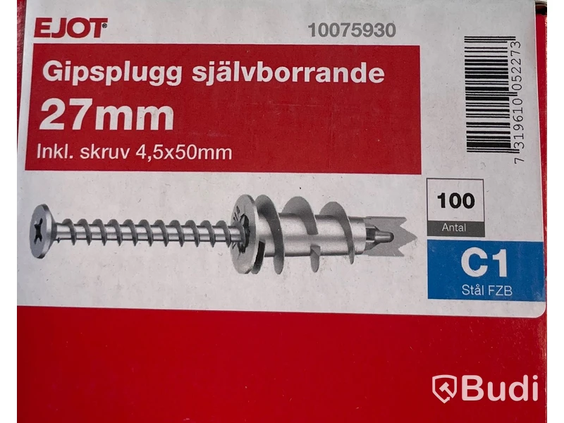 11 st. pkt. med div. skruvar Ejot, Ord. pris inkl. moms: ca 3500 kr