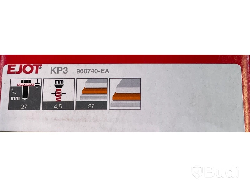 11 st. pkt. med div. skruvar Ejot, Ord. pris inkl. moms: ca 3500 kr