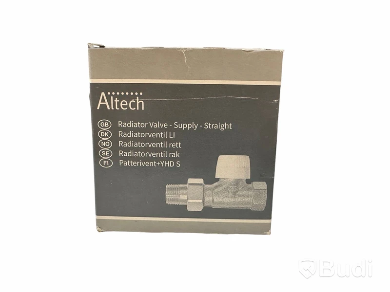 15 st. radiatorventil, Altech DN10 Rak 3/8” totalt ord. pris ink. moms ca:  3600 kr