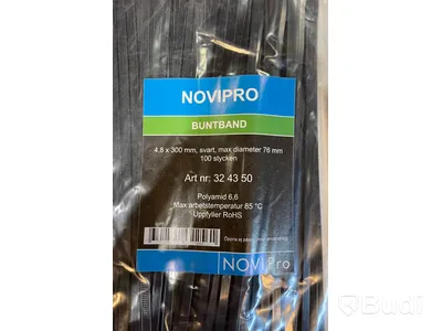 15 st. paket med buntband, olika storlekar, NoviPro, ord. pris ink. moms ca: 1500 kr