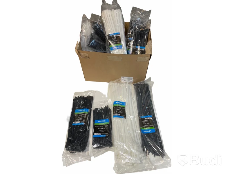 15 st. paket med buntband, olika storlekar, NoviPro, ord. pris ink. moms ca: 1500 kr