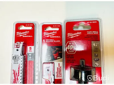 Paket med diverse småverktyg och tillbehör,  Milwaukee, totalt ord. pris ink moms ca: 1000 kr