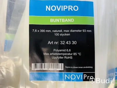 3 st. buntband — 100-pack Novipro,  totalt ord. pris inkl. moms ca: 1200 kr