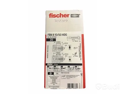 2 st. 20-pack Expanderbult Fischer FBN II 10/50 HDG, Totalt ord. pris inkl. moms: ca 800 kr