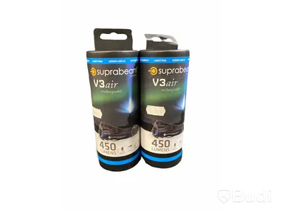 2 st. pannlampa V3AIR RECHARGEABLE 450 lumen. Ord. pris inkl. moms ca: 2000kr