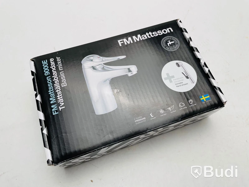 1 st tvättställsblandare med handdusch, NY - FMMattson 9000E II krom, RSK nr: 8235448, ord. Pris ca: 1800 kr