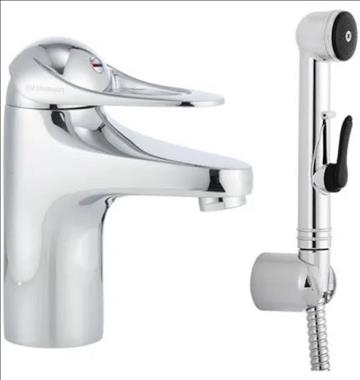 1 st tvättställsblandare med handdusch, NY - FMMattson 9000E II krom, RSK nr: 8235448, ord. Pris ca: 1800 kr