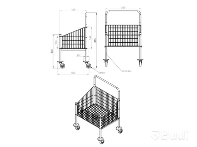 2 st tvättvagn med 4-hjul, NY - Compact Energi, art. Nr: 330060, totalt ord. Pris ca: 2000 kr