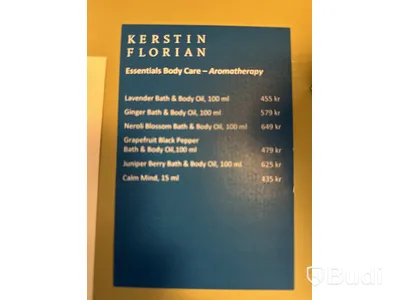 Kerstin Florian :  Organiska bad- och kroppsoljor  4 förpackningar -se beskrivning