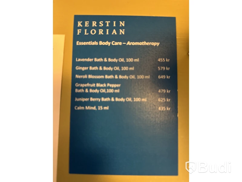 Kerstin Florian :  Organiska bad- och kroppsoljor  4 förpackningar -se beskrivning