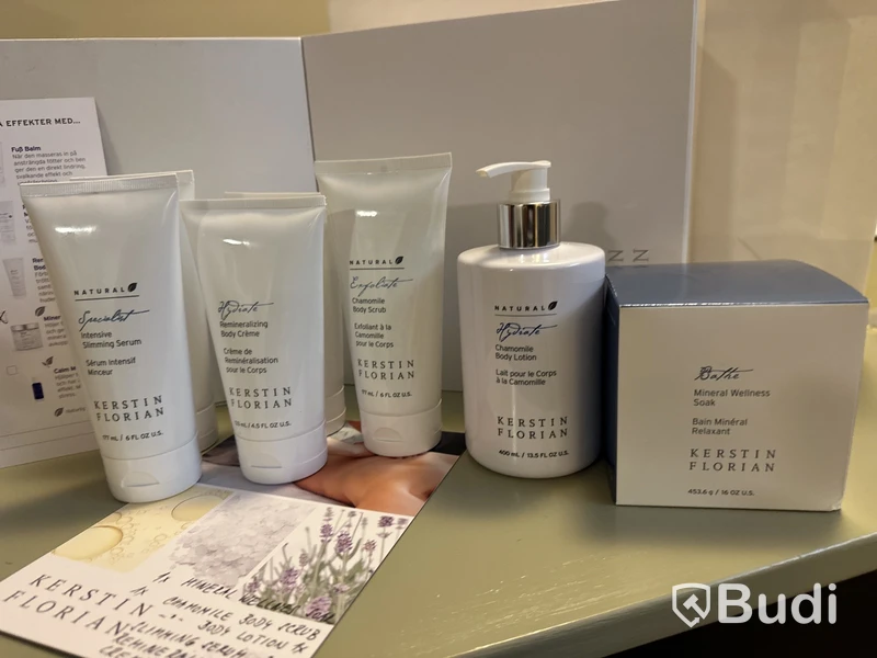 Kerstin Florian: Produkter f. skrubb & smörja kroppen. Anticellulit serum, badsalt  - se beskrivning