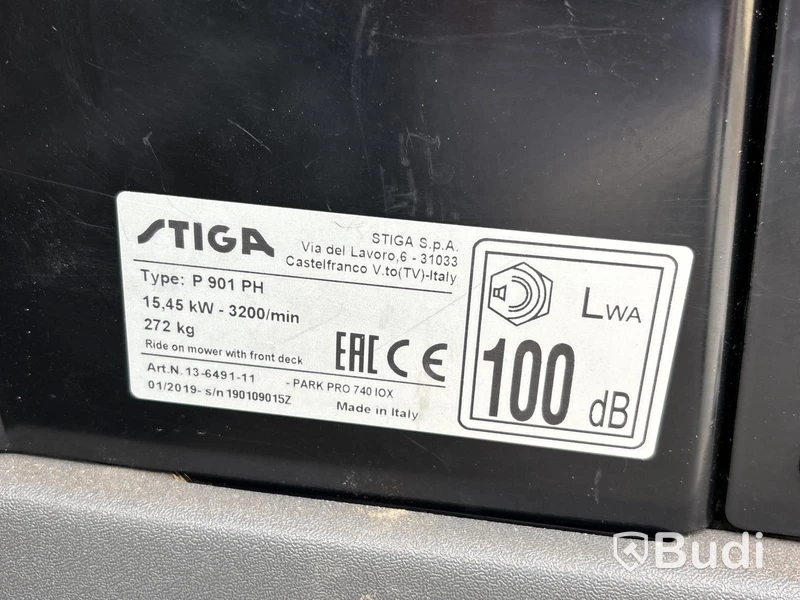 Åkgräsklippare Stiga Park Pro 740 IOX | 221h | 2019
