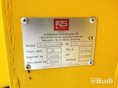 Stationär komprimator ATS Orwak med dubbla containrar - 2019