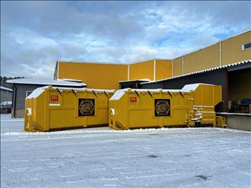 Stationär komprimator ATS Orwak med dubbla containrar - 2019