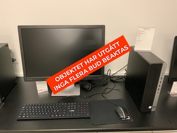Stationär dator HP EliteDesk 800 G3 inkl. skärm- OBJEKTET HAR UTGÅTT