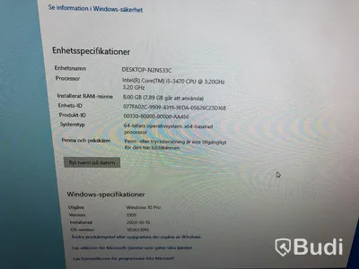 4st Kontorsdatorer m skärmar, tangentbord och mus