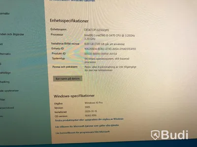 4st Kontorsdatorer m skärmar, tangentbord och mus