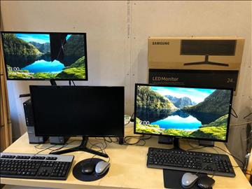 4st Datorer DELL m Samsung 24" skärmar