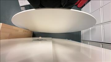 Hopfällbart ovalt bord B180 D100 cm
