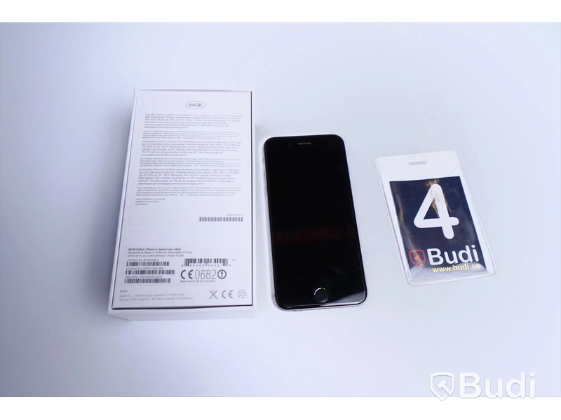 Iphone 6 64 GB Space gray utan laddare fast med kartong