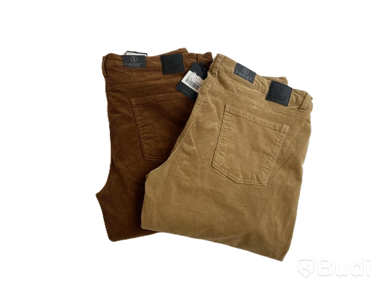 2 st. Manchesterbyxor Lagency Jack, stl. 36/34 Beige/Brown, herr