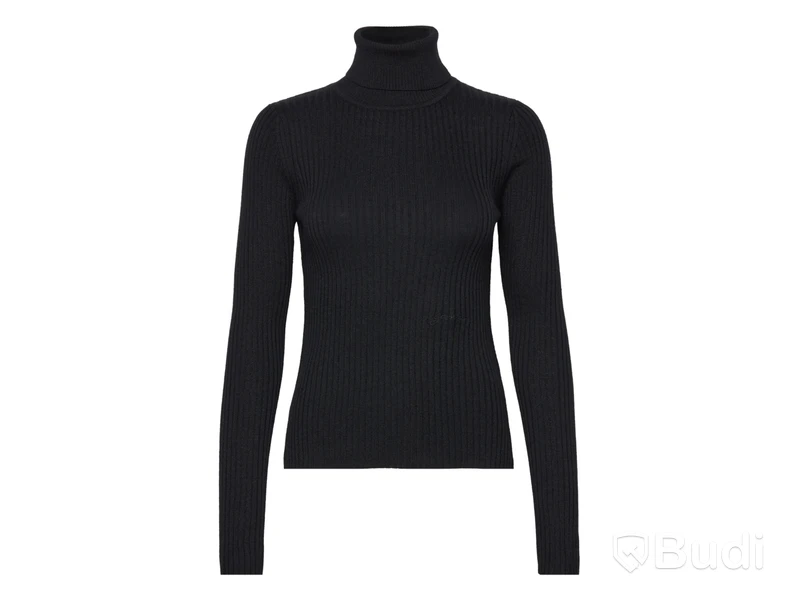Polotröja Ganni Sprayed Merino Rib Open Back Highneck, stl. XS