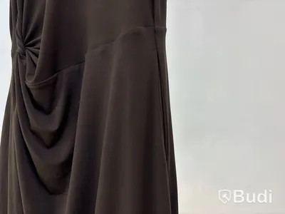 Klänning Leoni Oeuvre Draped Dress, brun, stl. XS - By Nathalie Schuterman, Design Filippa Fuxe