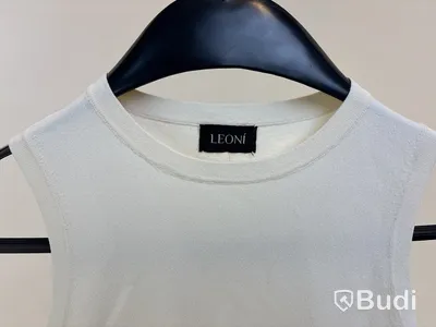 Topp Leoni Mona Tank Tip, vit, stl. XS - By Nathalie Schuterman, Design Filippa Fuxe