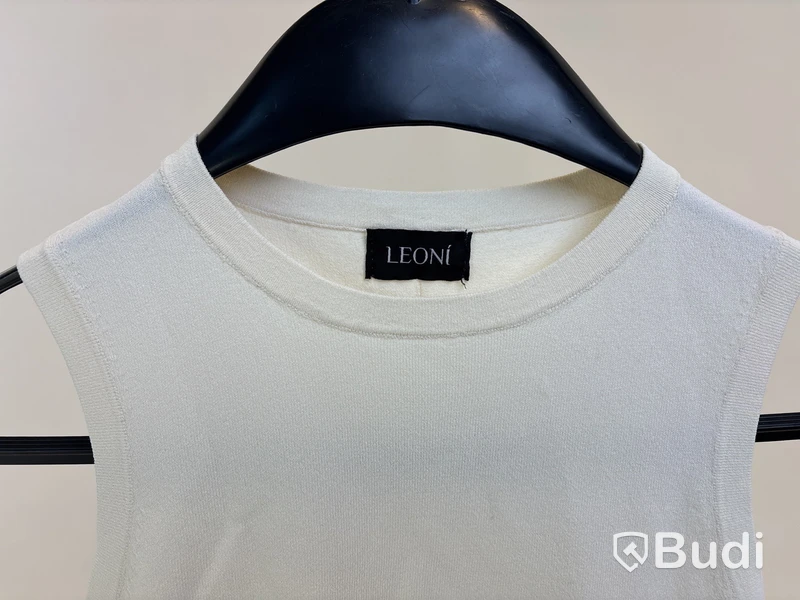 Topp Leoni Mona Tank Tip, vit, stl. XS - By Nathalie Schuterman, Design Filippa Fuxe