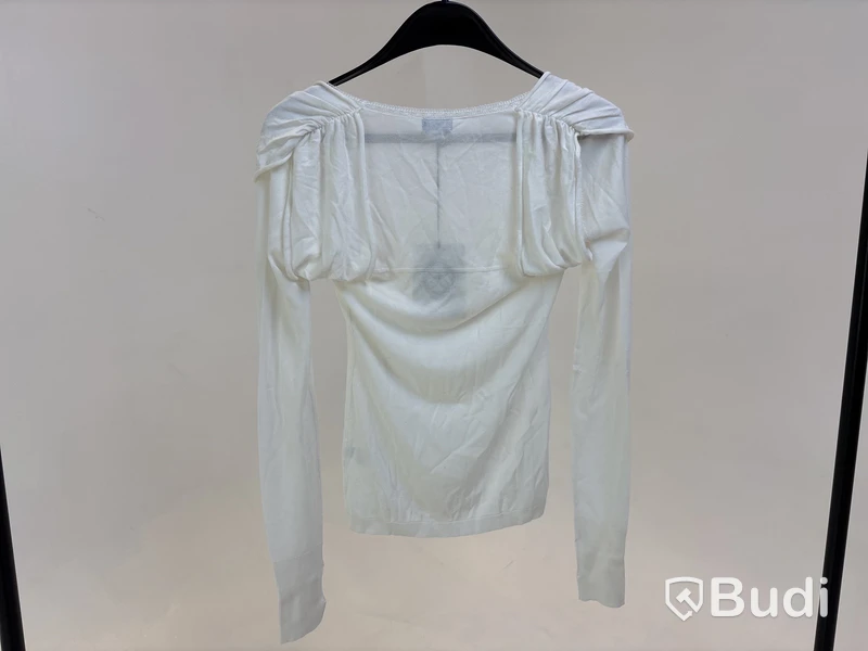 Tröja Leoni Baroque Long Sleeve Top, vit, stl. M - By Nathalie Schuterman, Design Filippa Fuxe