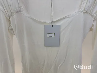Tröja Leoni Baroque Long Sleeve Top, vit, stl. M - By Nathalie Schuterman, Design Filippa Fuxe